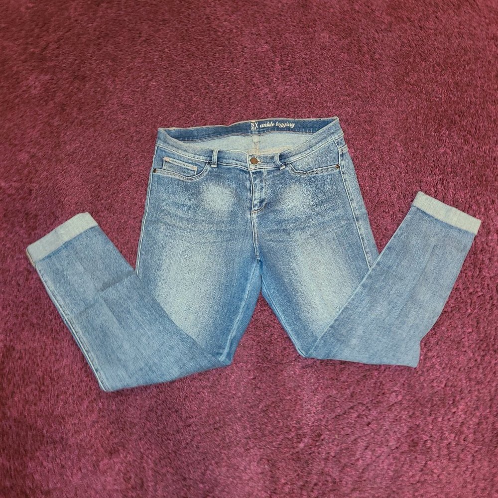 New York & Company Denim Ankle Leggings
